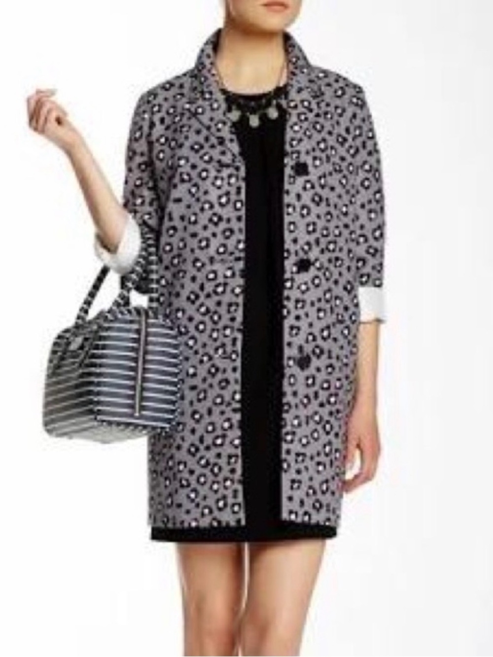Kate Spade Leopard Coat EUC Sz. Sm